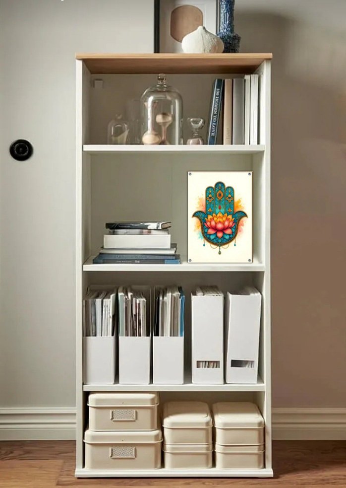 Metal Hamsa Desenli Dekoratif Tablo(20×30) - Görsel 4