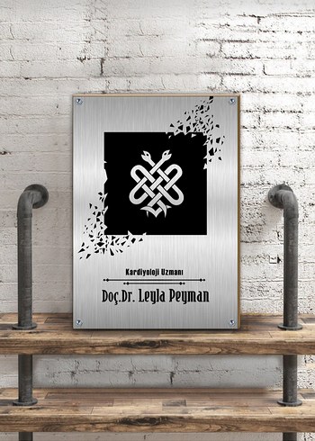 Doktor isimlik-metal tablo (20×30) - Görsel 3