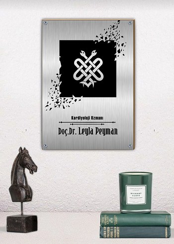 Doktor isimlik-metal tablo (20×30) - Görsel 2