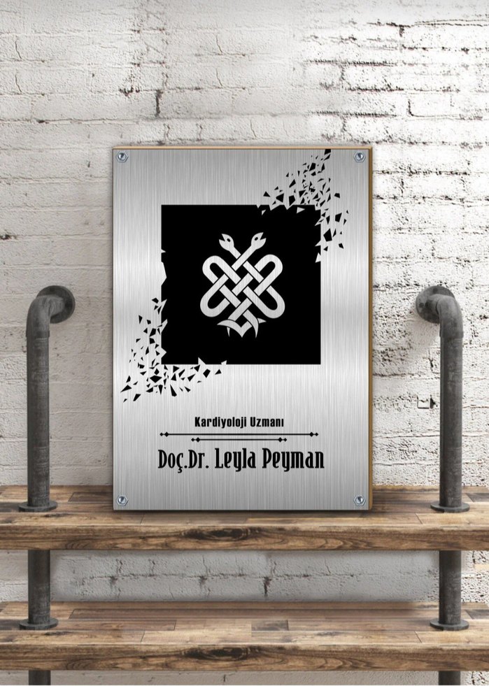 Doktor isimlik-metal tablo (20×30) - Görsel 3