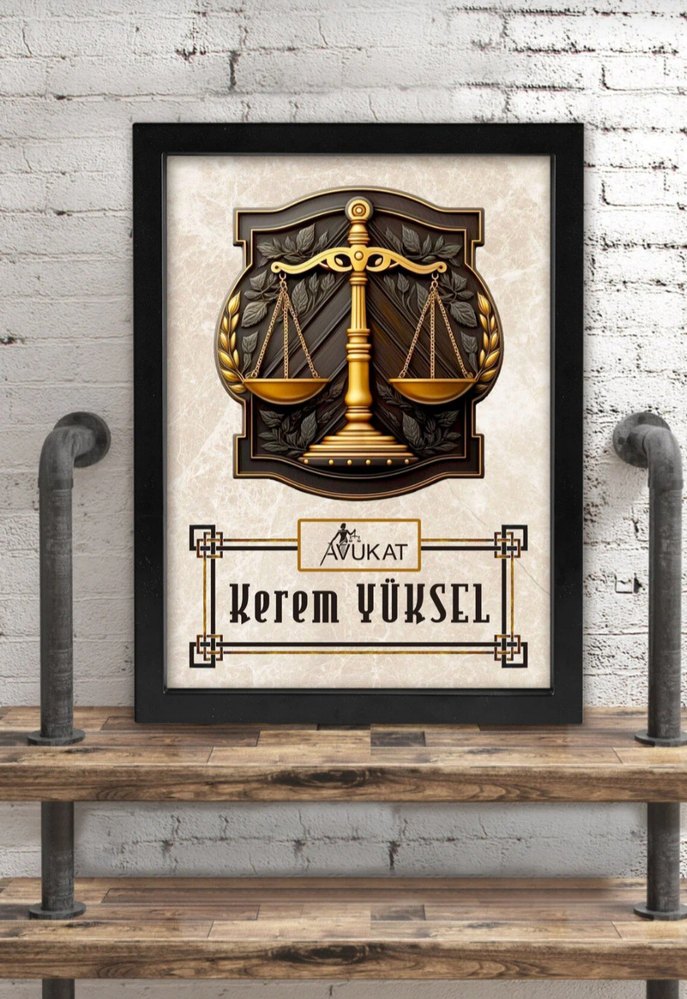 Avukat Temalı Çerçeveli Kanvas Tablo - Görsel 2