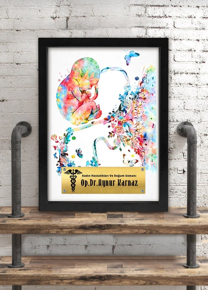 Çerçeveli Metal Plakalı Kanvas Tablo - Görsel 2