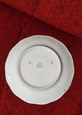 Altın yaldız dekorlu Polonya porselen tabak - Görsel 4