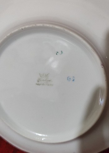 Altın yaldız dekorlu Polonya porselen tabak - Görsel 3