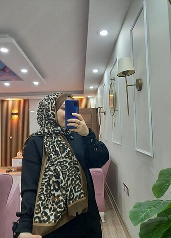 Diğer Leopar desen pamuk şal