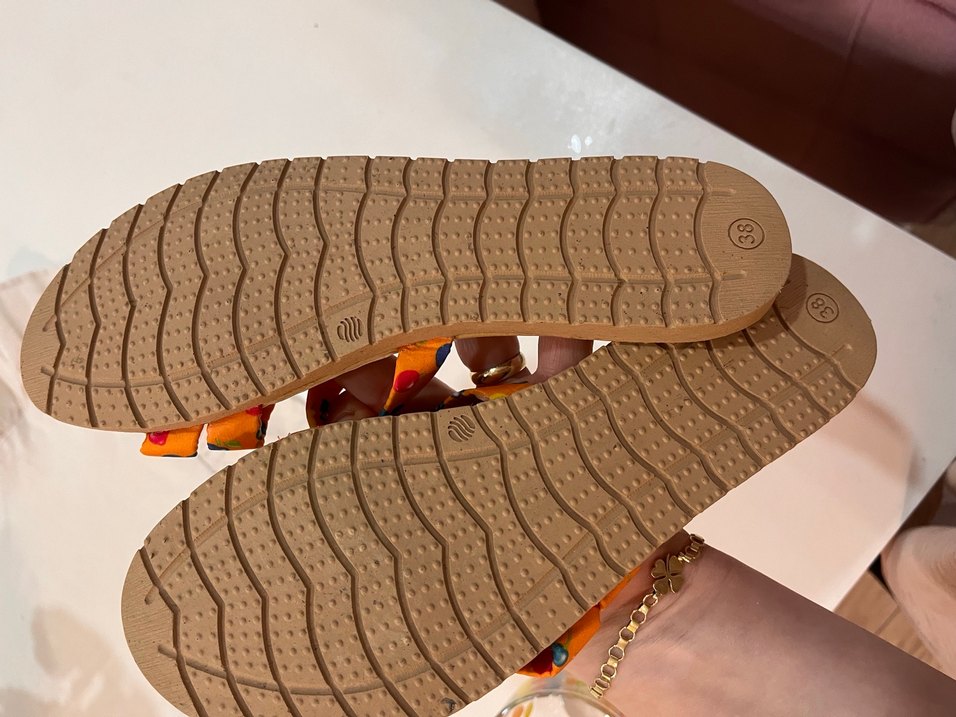 Renkli Bağcıklı Kadın Dolgu Topuk Terlik - Görsel 5