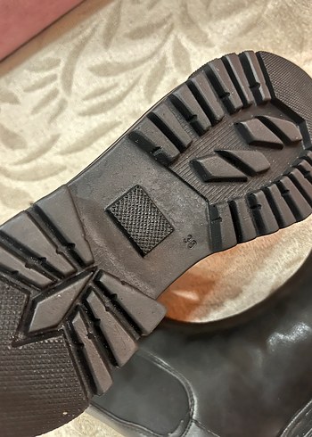 Siyah Kadın Biker Bot, Tokalı, Kalın Topuklu - Görsel 5