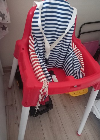 Kırmızı Çocuk Mama Sandalyesi - Görsel 3