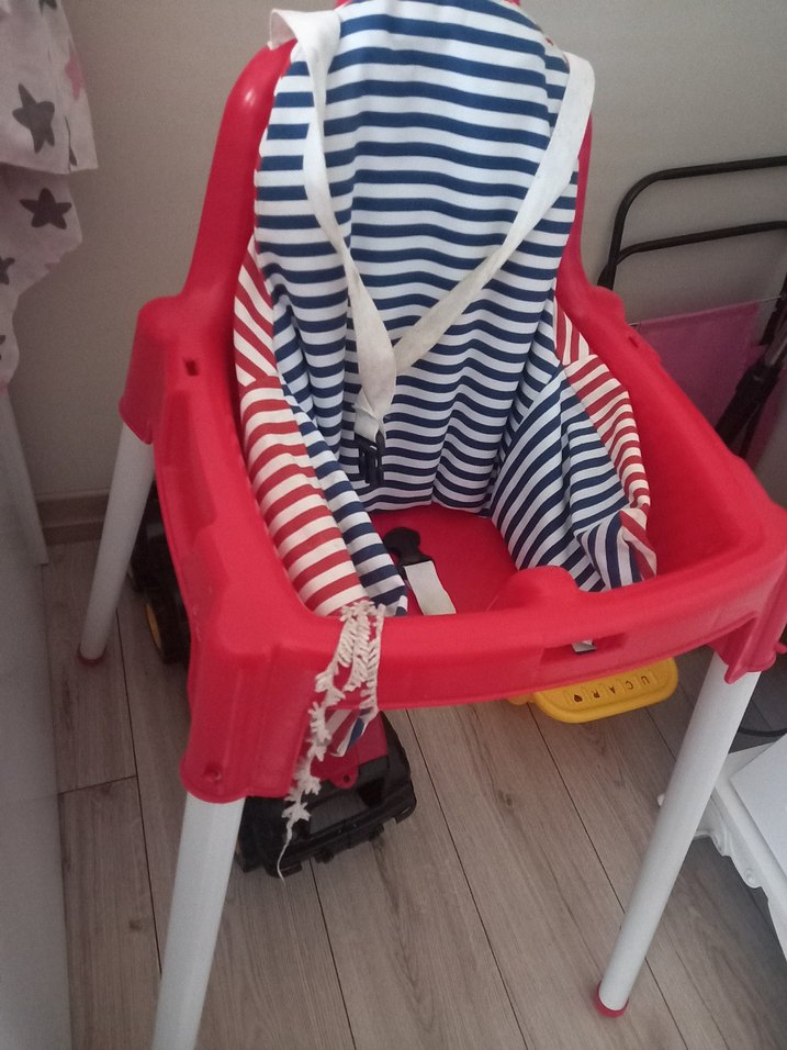 Kırmızı Çocuk Mama Sandalyesi - Görsel 3