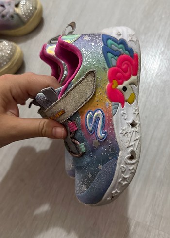 25 Beden çeşitli Renk Kız Çocuk Çok Renkli Bağcıksız Spor Ayakkabı
