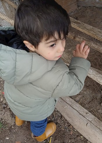 Yeşil Erkek Çocuk Şişme Mont - Görsel 2