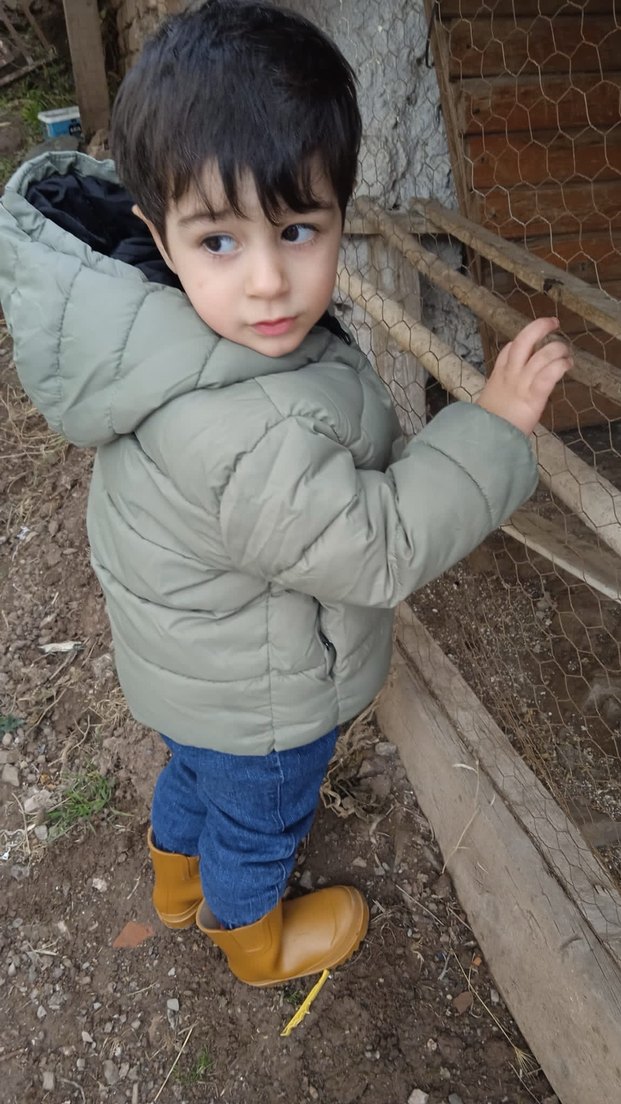 Yeşil Erkek Çocuk Şişme Mont - Görsel 3