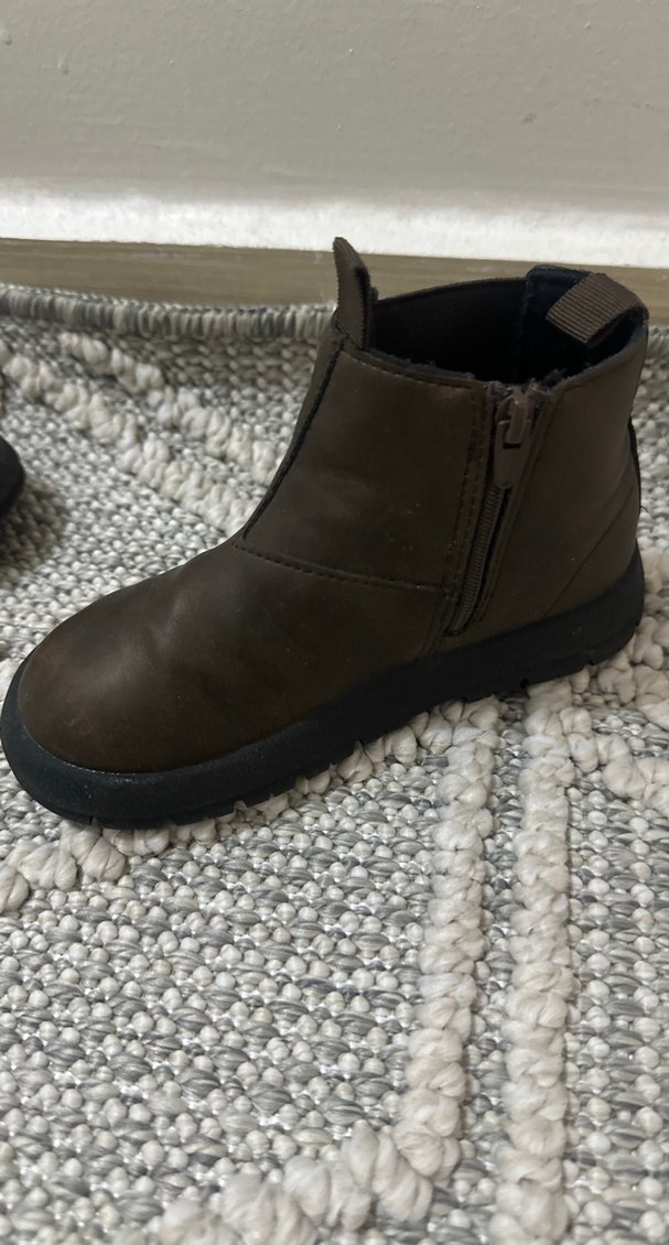 Kahverengi Deri Erkek Çocuk Botu - Görsel 4