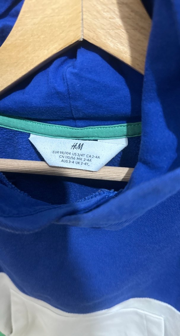 Renkli Erkek Sweatshirt Kapüşonlu Velcro - Görsel 3