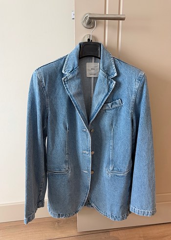 Mango Acik Mavi Denim Ceket