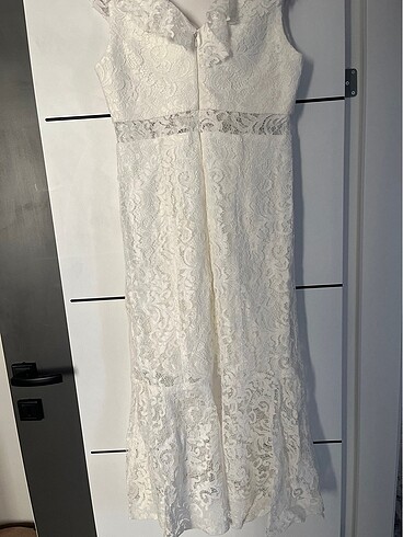 Kısa dantel elbise - Görsel 2