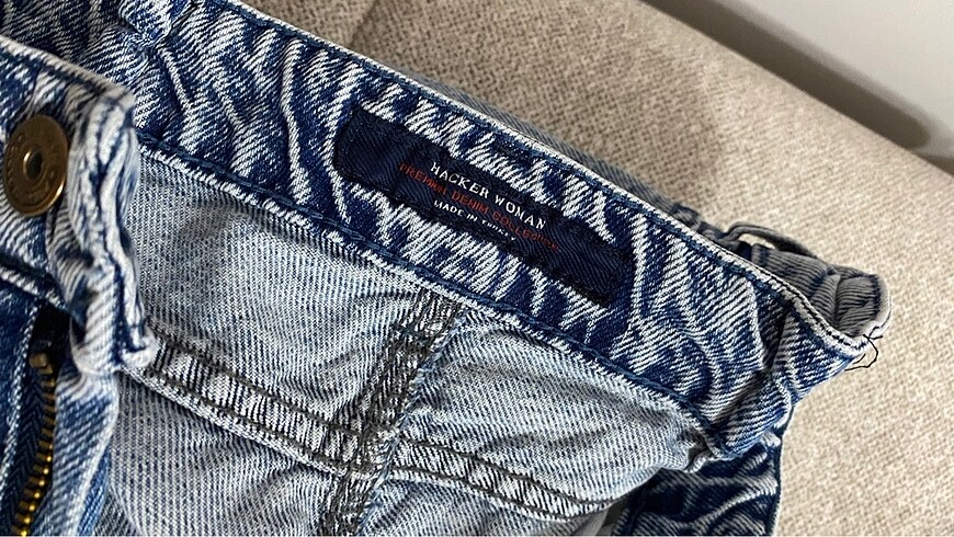 Zara Hacker Denim Kadin Kot Pantolon