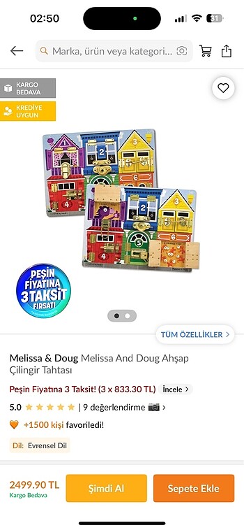 Diğer Melissa&Doug ahşap çilingir tahtası
