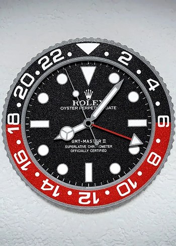 Beden çeşitli Renk Rolex GMT-Master II Klasik DUVAR SAATİ
