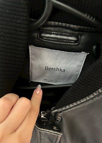 Bershka Siyah Bershka trend Deri Kadın Ceket