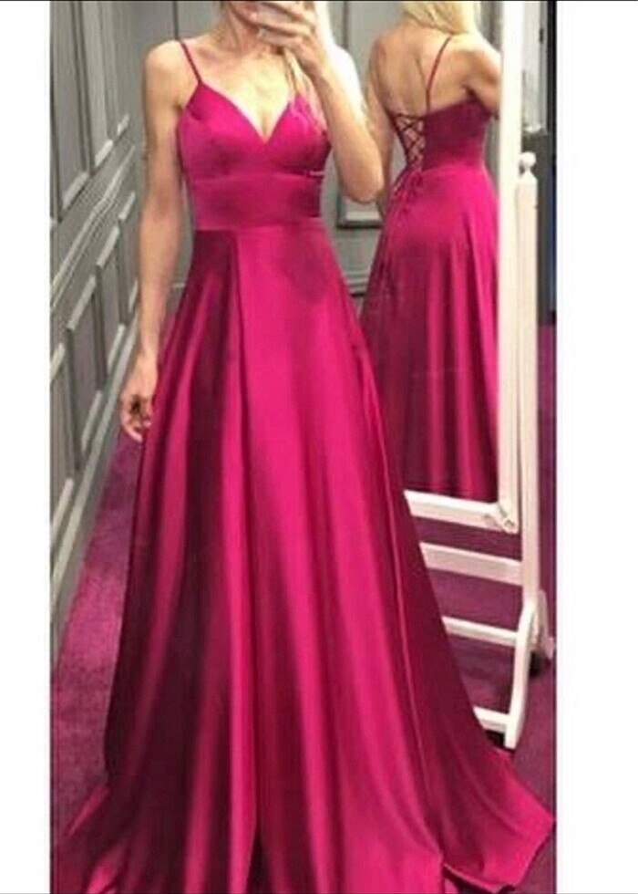 Kırmızı abiye - Görsel 2