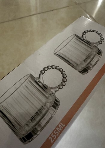 Şeffaf Kulplu Cam Kupa - Görsel 5