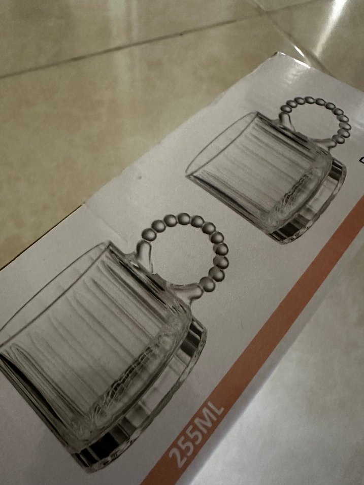 Şeffaf Kulplu Cam Kupa - Görsel 5