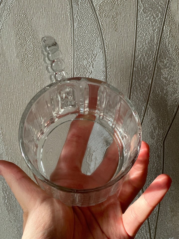 Şeffaf Kulplu Cam Kupa - Görsel 4