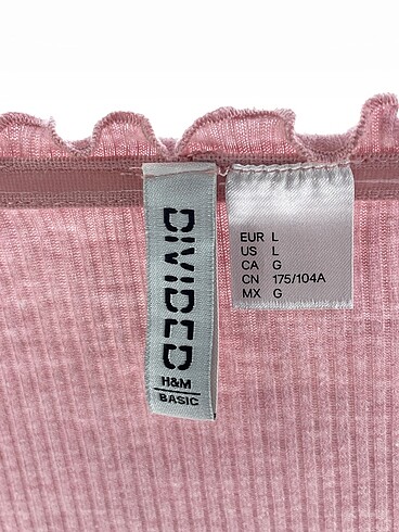 l Beden pembe Renk H&M Bluz %70 İndirimli.