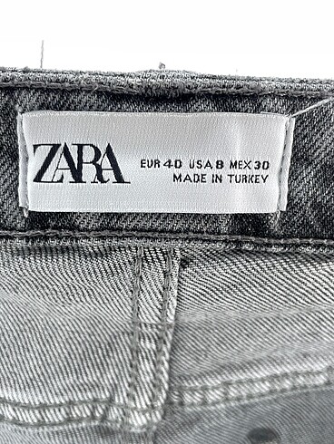 40 Beden gri Renk Zara Jean / Kot %70 İndirimli.