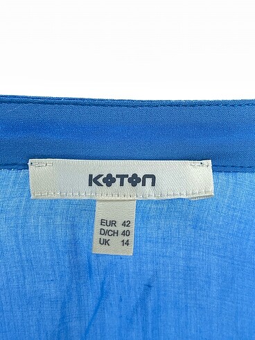 42 Beden mavi Renk Koton Bluz %70 İndirimli.