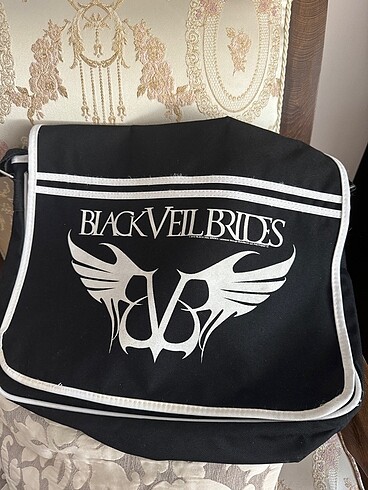 Black veil brides (BVB) postacı/yandan asmalı çanta