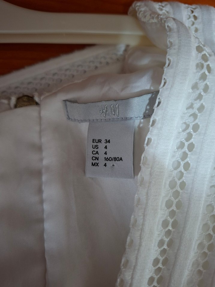 Hm Beyaz elbise - Görsel 2