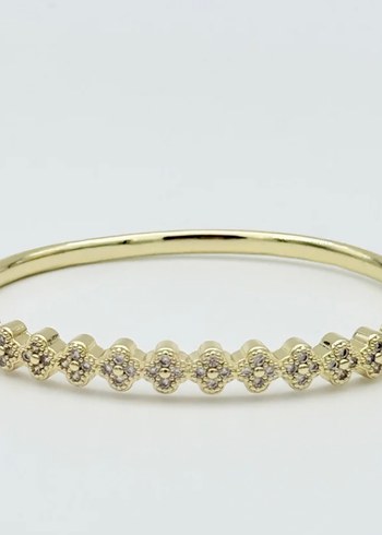 Accessorize  Altin Cicekli İnce Bileklik