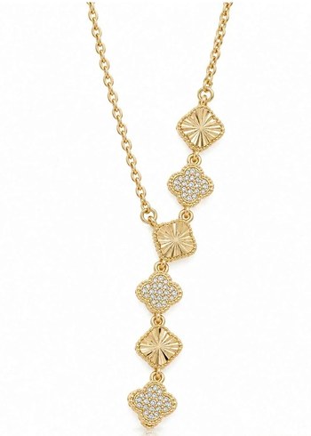 Accessorize  Altin Tonlu Dortlu Tasli Yilan Zincir Kolye