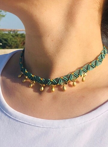 Makrome Choker Kolye