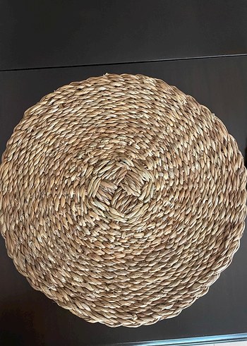 2li Bohem Tarzı Yuvarlak Hasır Amerikan Servis - Görsel 2