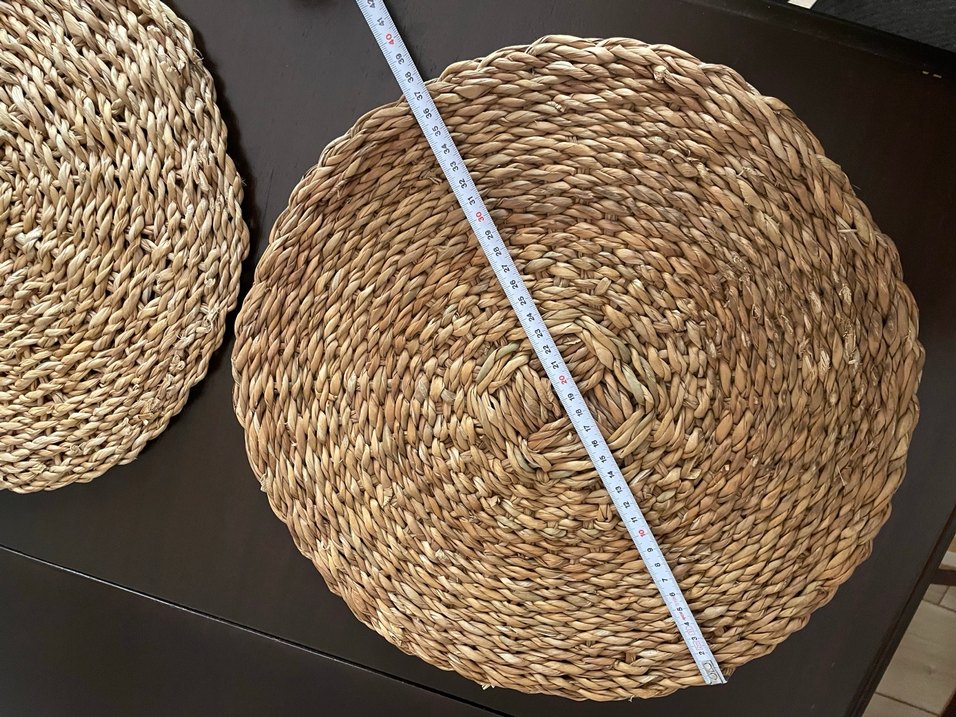 2li Bohem Tarzı Yuvarlak Hasır Amerikan Servis - Görsel 3