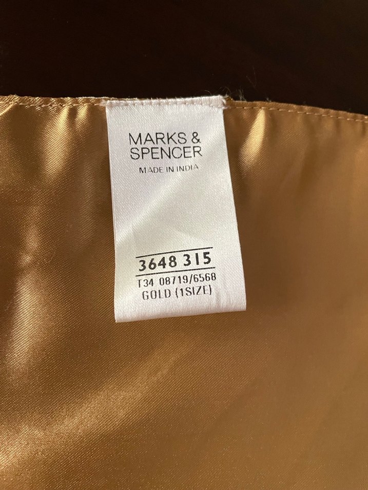 Gold renkte pul İşlemeli Bohem Masa Örtüsü - Görsel 5