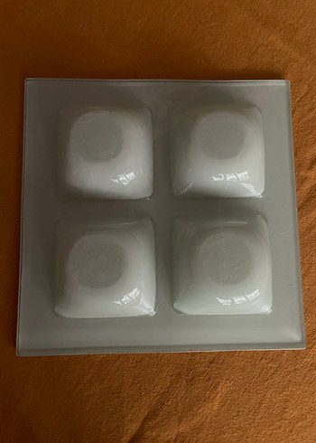 Dört Bölmeli Desenli meze/sunum Tabağı - Görsel 4