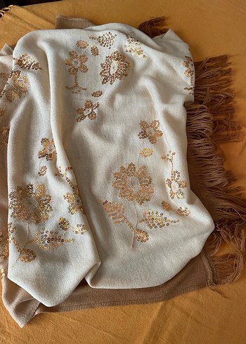 Kadın Bohem Tarzı hardal triko Şal - Görsel 4