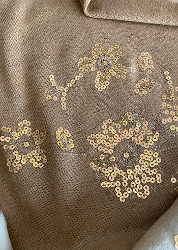 Kadın Bohem Tarzı hardal triko Şal - Görsel 6