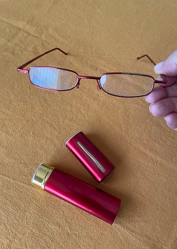 Kırmızı Unisex okuma gözlüğü - Görsel 3