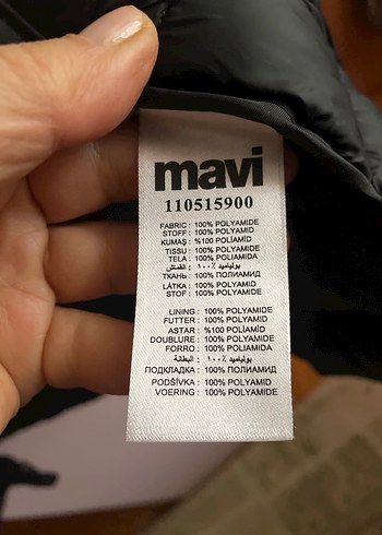 Mavi jeans Fermuarlı Kadın Kışlık pufa mont - Görsel 7