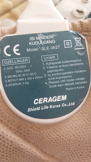  Ceragemi Pad Model SLE-0627, Ceratonic Seramikten yapılmıştır. Ç