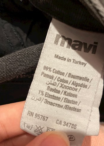 Gri Kadın Denim Pantolon Midi Boy - Görsel 3