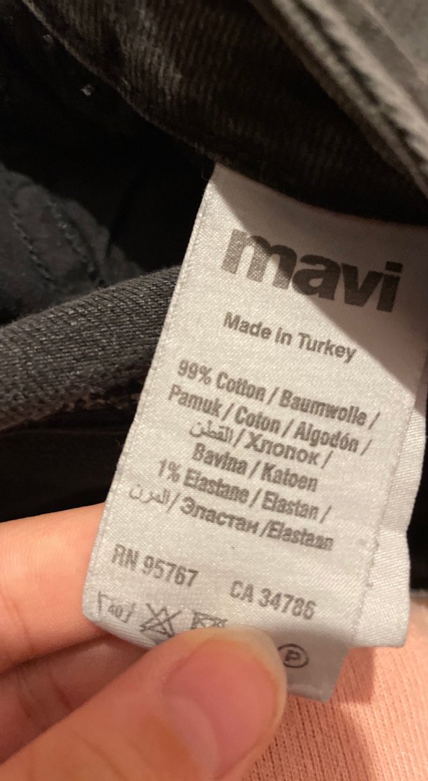 Gri Kadın Denim Pantolon Midi Boy - Görsel 3