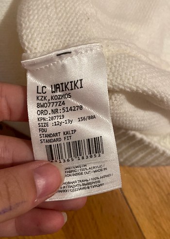 Kız çocuğu bej kazak - Görsel 3