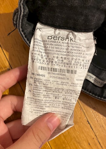 Gri Düğmeli Kadın Denim Pantolon - Görsel 4