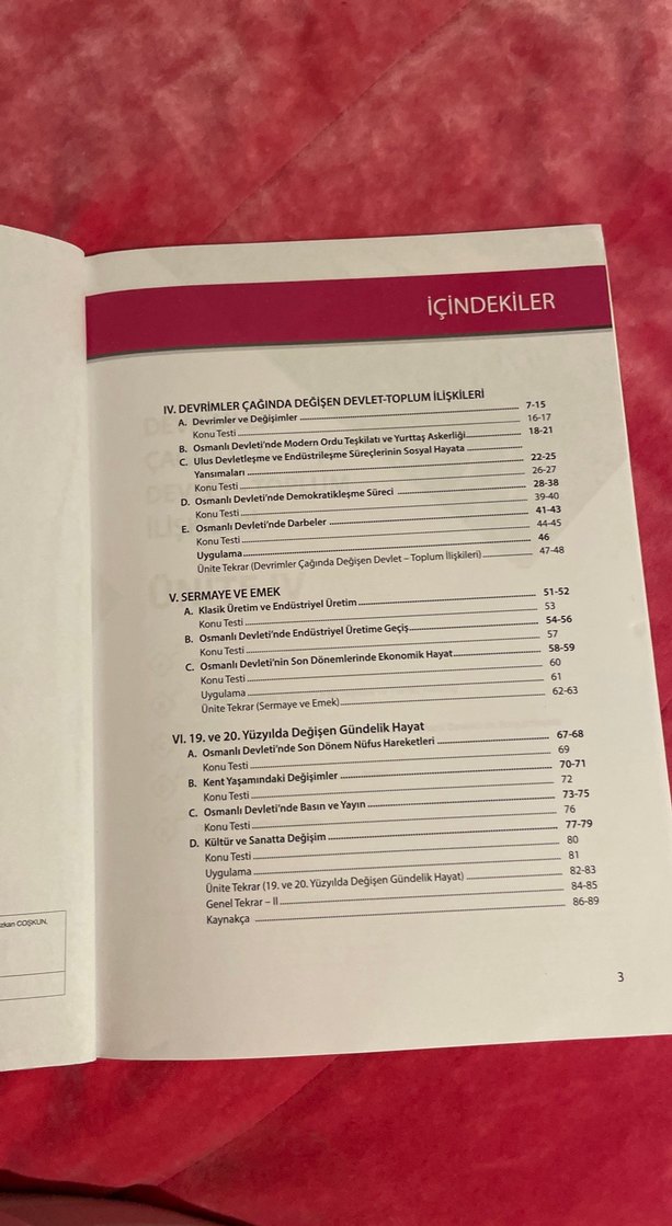 Uğur Kurs 11. Sınıf Tarih Çalışma Fasikülü - Görsel 2